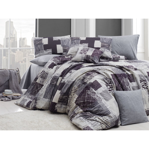 East Urban Home Cotton Patchwork Duvet Cover Set Wayfair